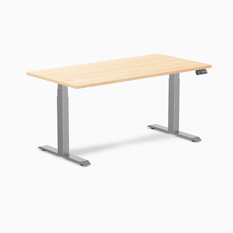 Desky Dual Hardwood Sit Stand Desk