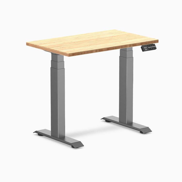 Desky Dual Mini Bambus höhenverstellbarer Schreibtisch