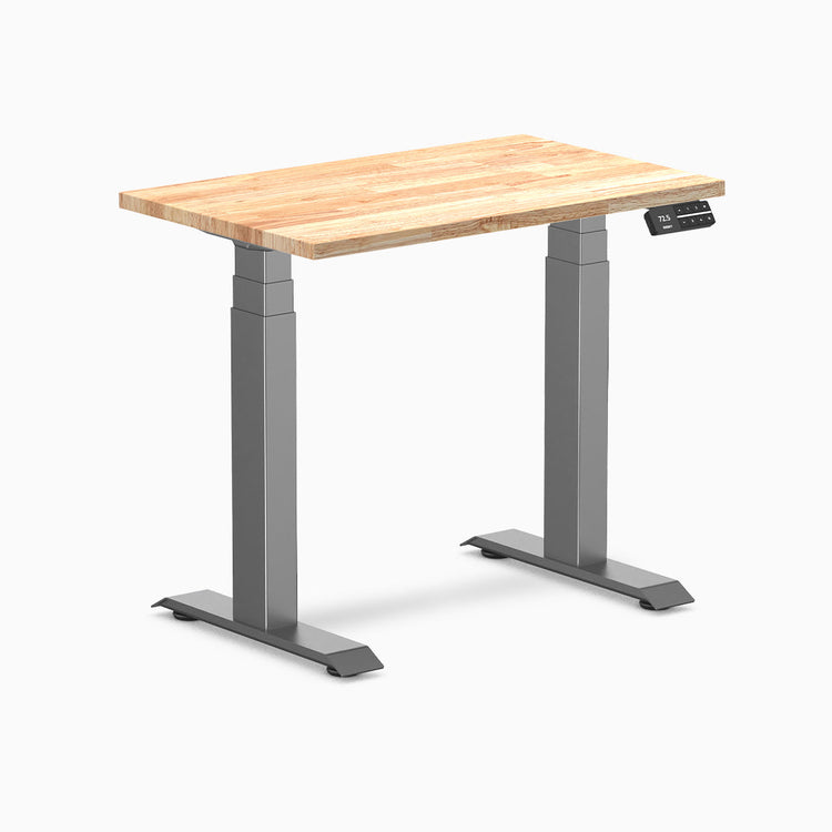 Desky Dual Mini Rubberwood Sit Stand Desk