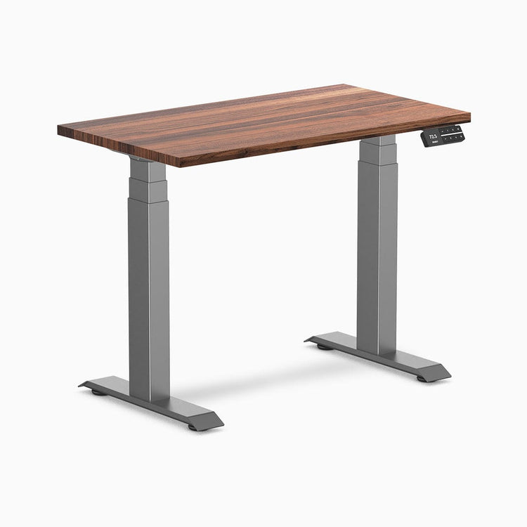 Desky Dual Mini höhenverstellbarer Schreibtisch aus Hartholz