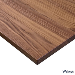 Hardwood Walnut Dual Sit Stand Desk