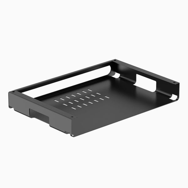 Desky Under Desk Ultra Slim Shelf in Matte Black