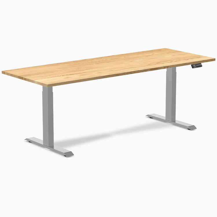 Desky Dual Hardwood Sit Stand Desk