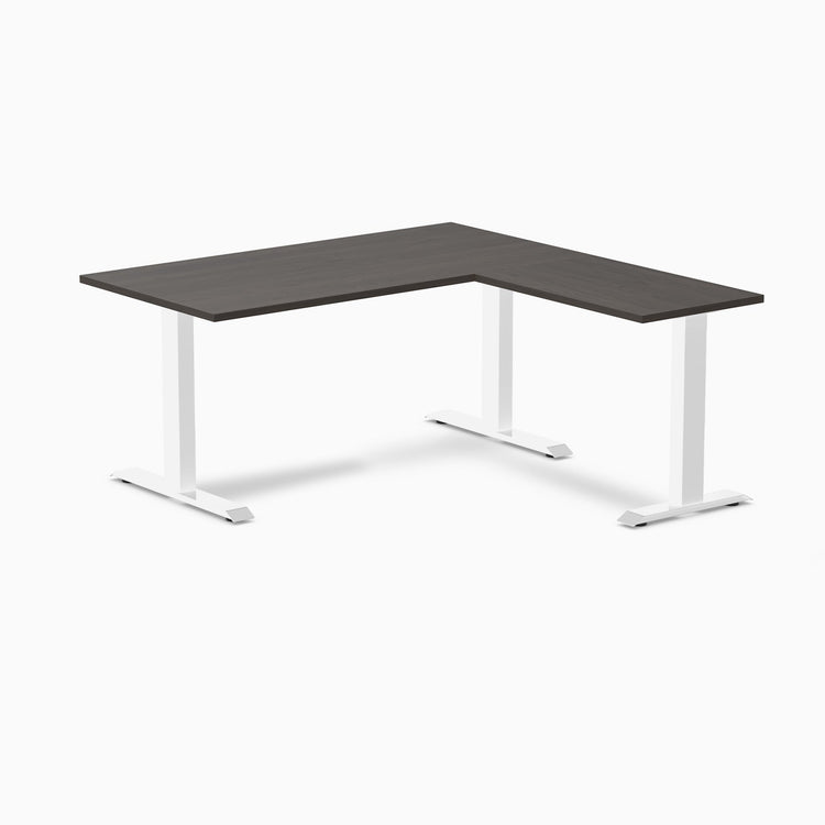 Desky Zero Melamine L-Shape Office Desk
