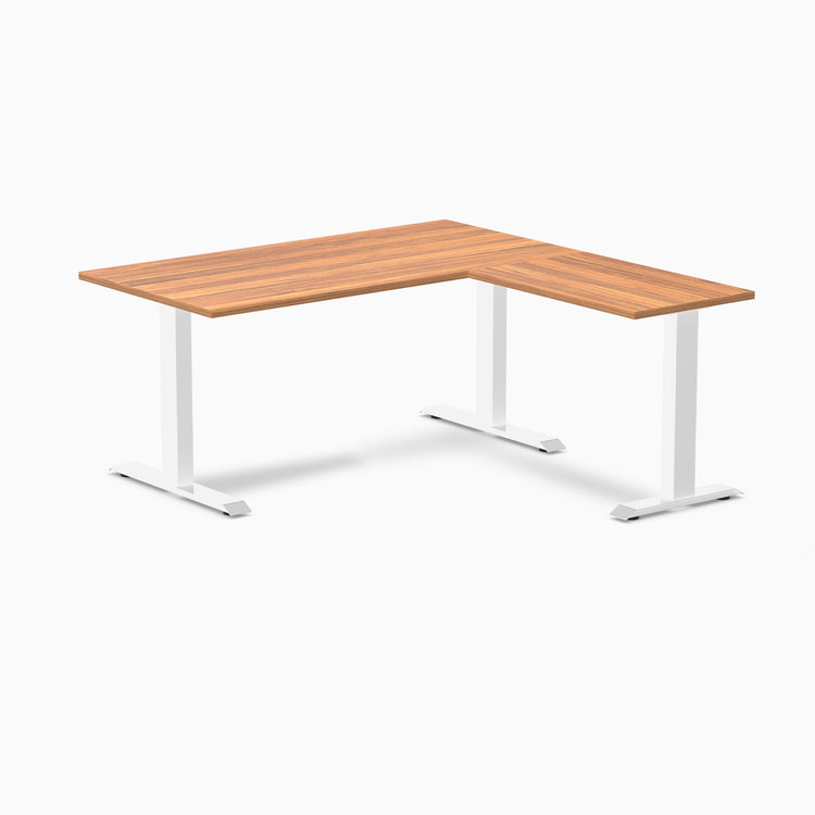 Desky Zero Melamine L-Shape Office Desk