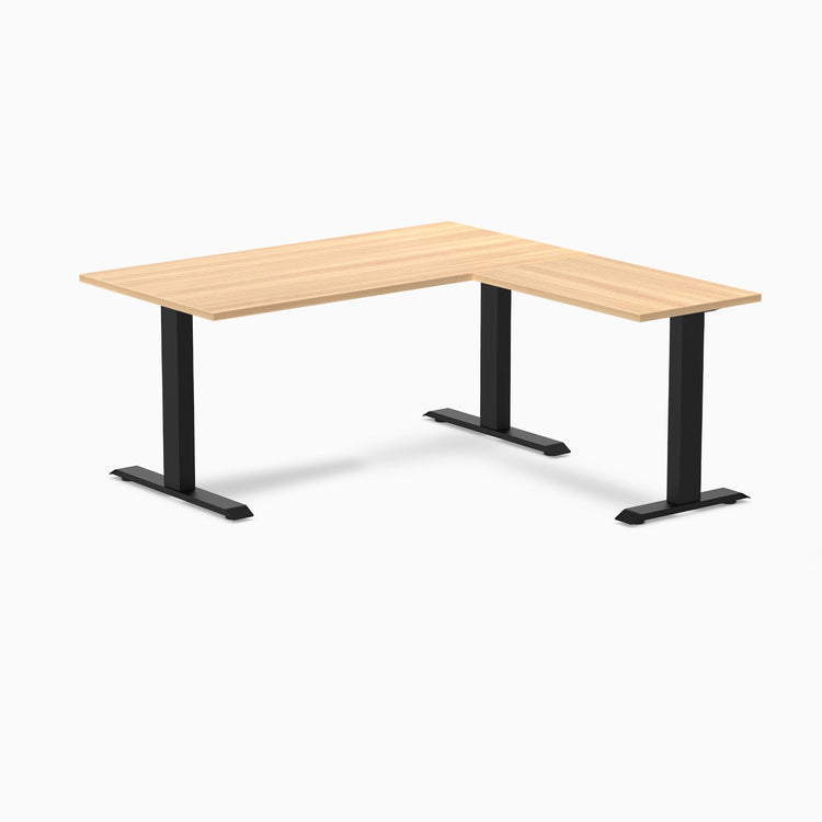 Desky Zero Melamine L-Shape Office Desk