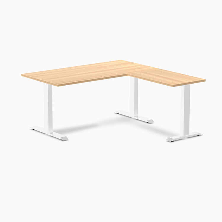 Desky Zero Melamine L-Shape Office Desk