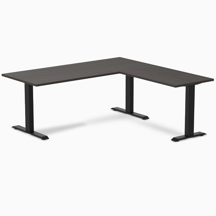 Desky Zero Melamine L-Shape Office Desk
