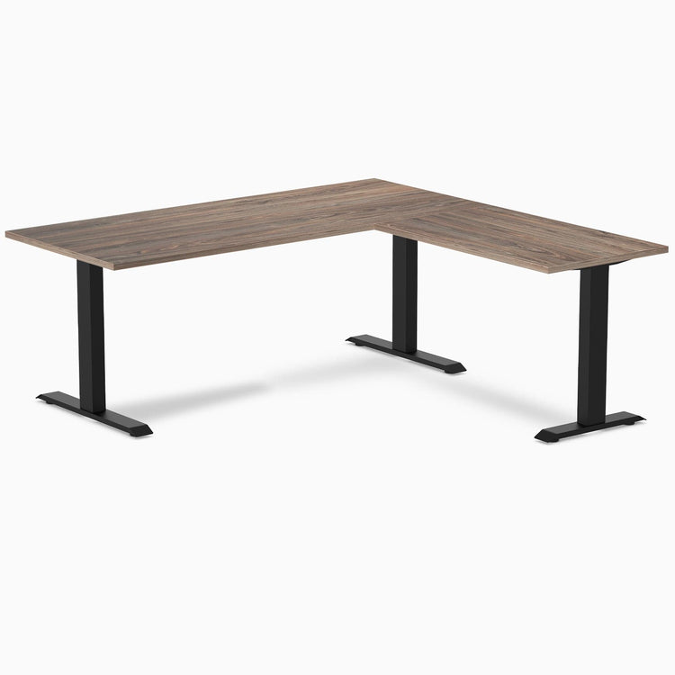 Desky Zero Melamine L-Shape Office Desk