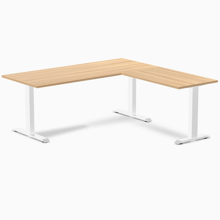 Desky Zero Melamine L-Shape Office Desk
