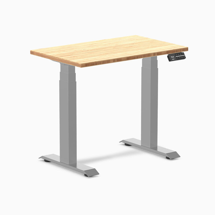 Desky Dual Mini Bambus höhenverstellbarer Schreibtisch