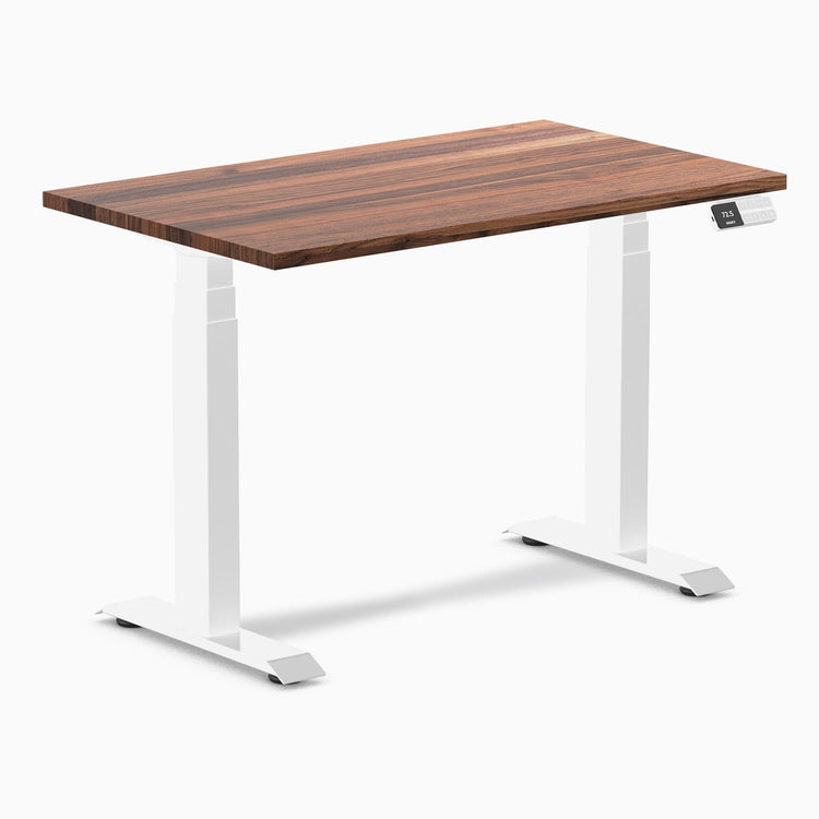 Desky Dual Mini höhenverstellbarer Schreibtisch aus Hartholz