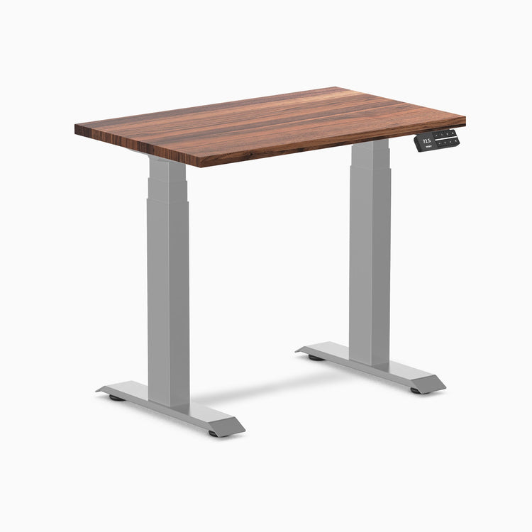 Desky Dual Mini höhenverstellbarer Schreibtisch aus Hartholz