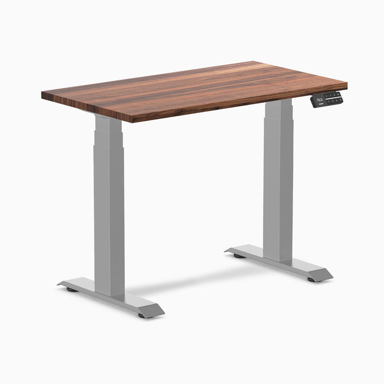 Desky Dual Mini höhenverstellbarer Schreibtisch aus Hartholz