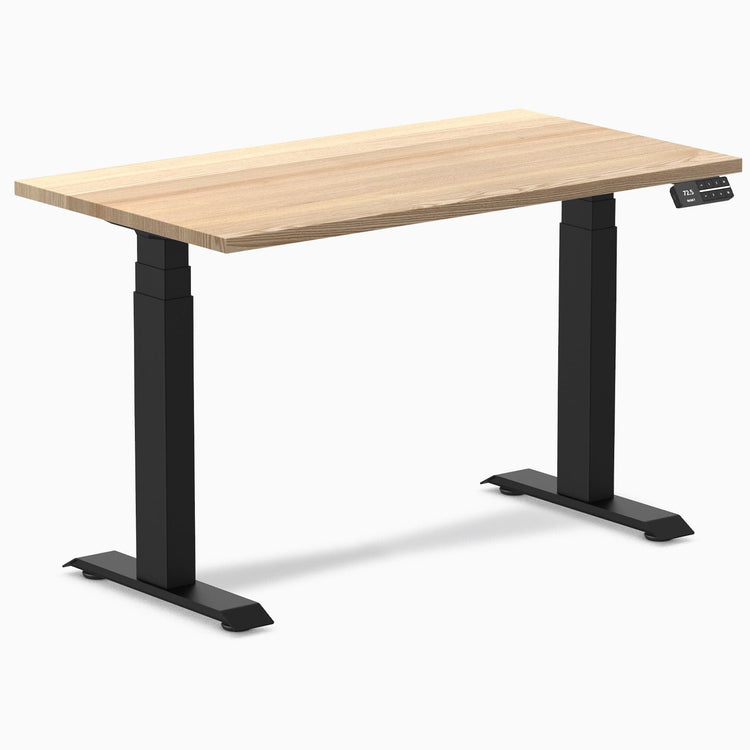 Desky Dual Mini höhenverstellbarer Schreibtisch aus Hartholz