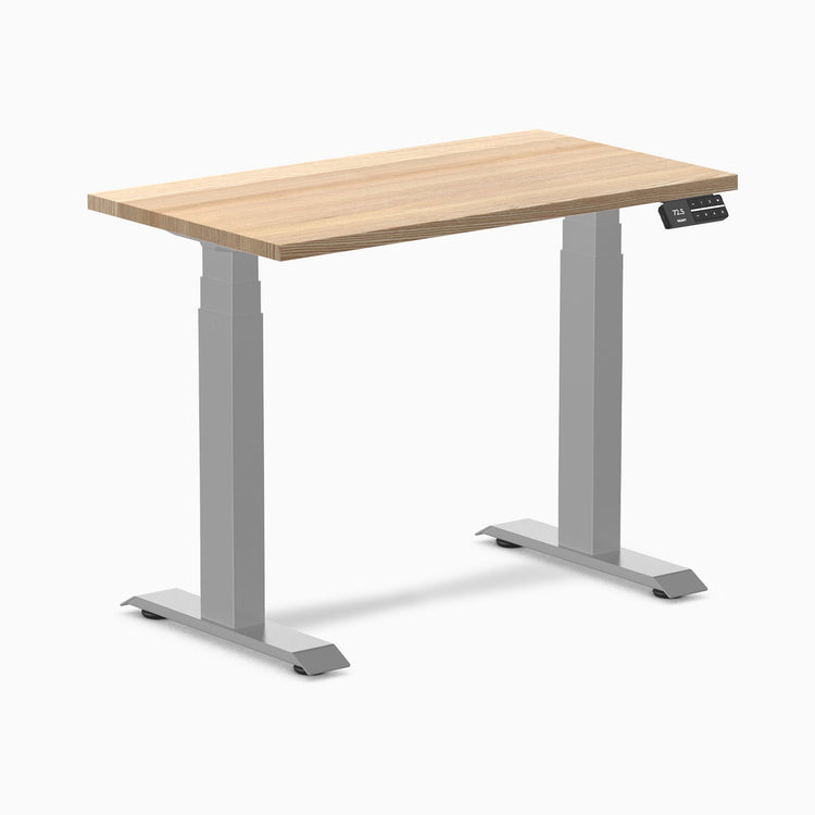 Desky Dual Mini höhenverstellbarer Schreibtisch aus Hartholz
