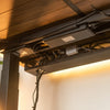 Desky geïntegreerde kabel- en stroomgoot matzwart - Desky®